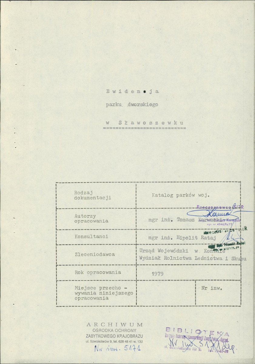 EP - Ewidencja parkowa, skan nr 4
