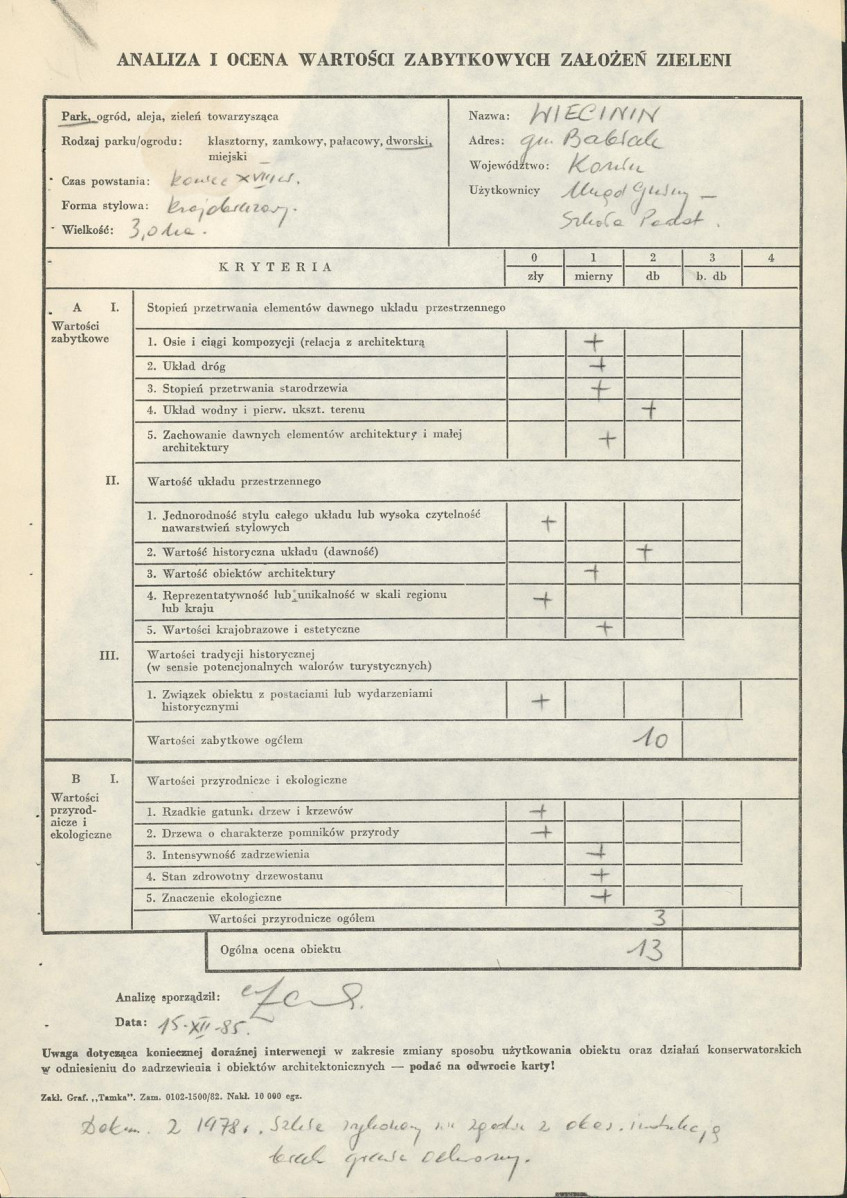 EP - Ewidencja parkowa, skan nr 3