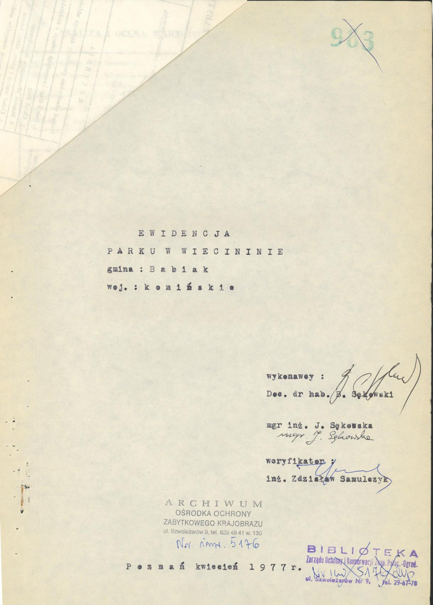 EP - Ewidencja parkowa, skan nr 4