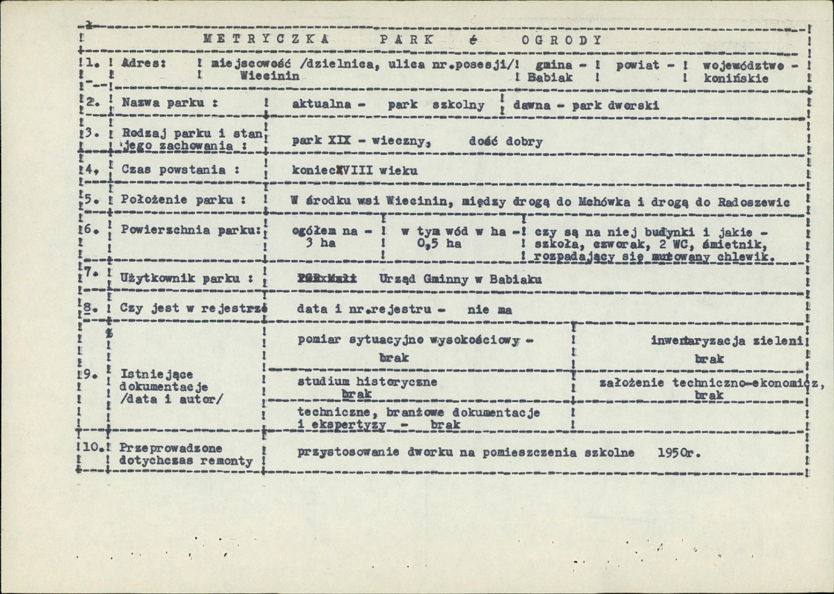 EP - Ewidencja parkowa, skan nr 6