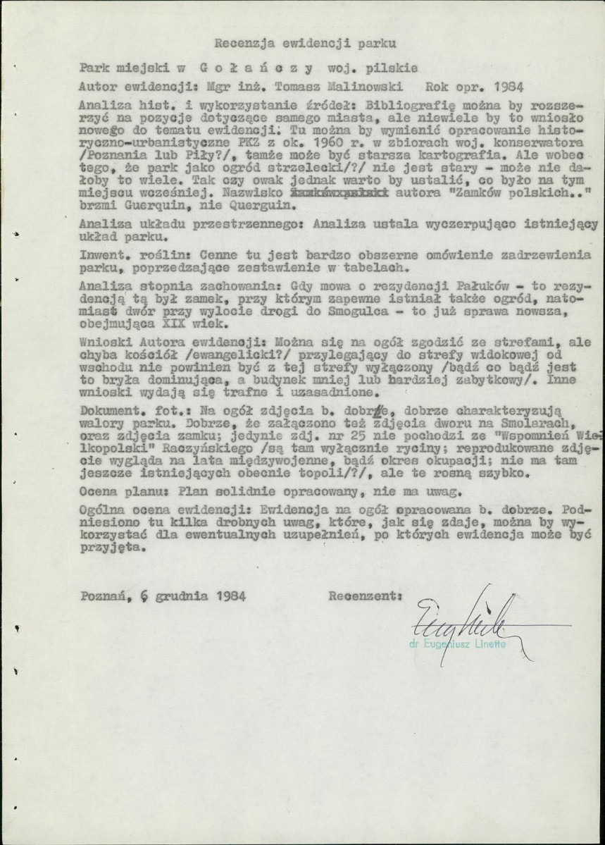 Ewidencja parkowa, skan nr 6