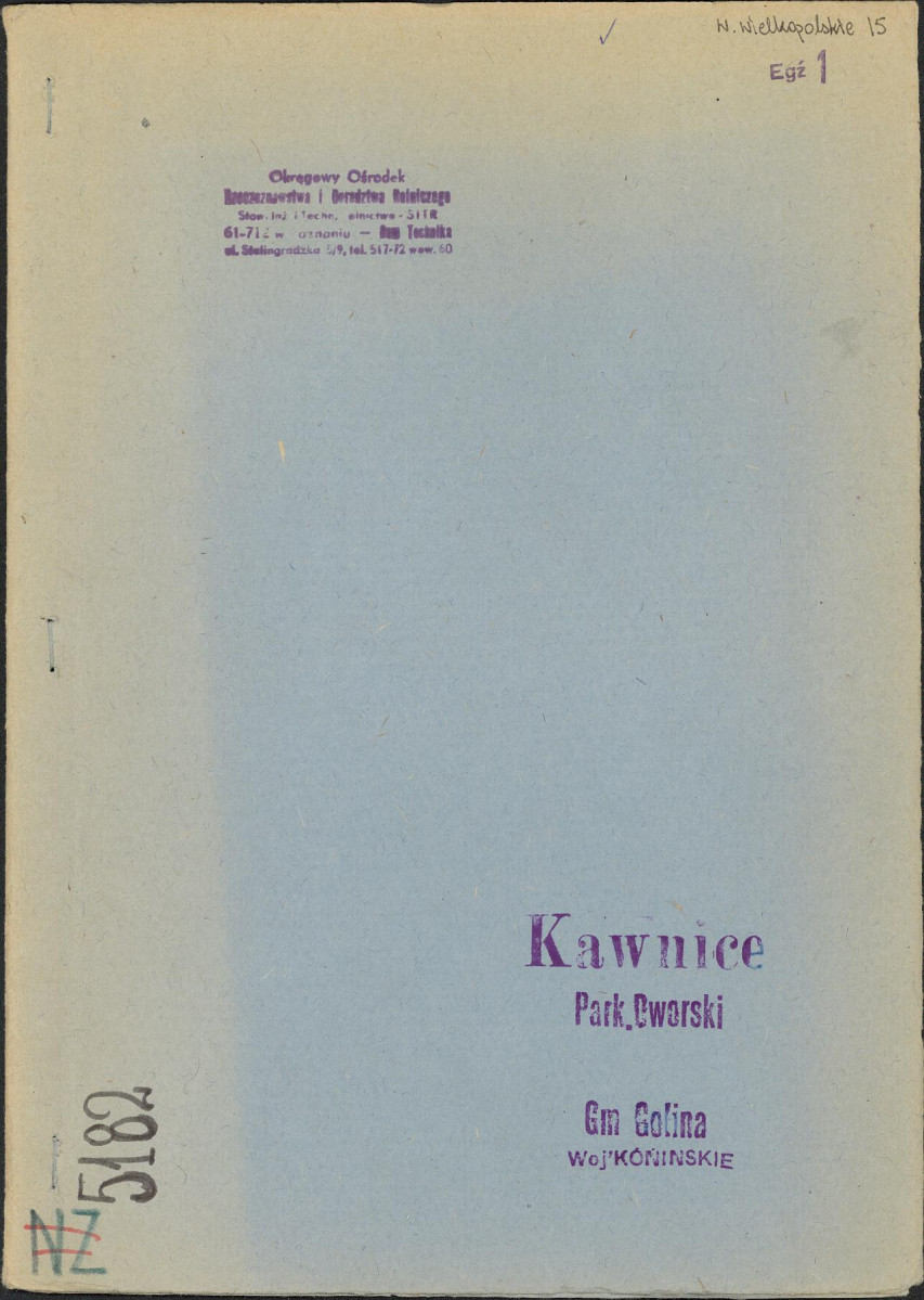 EP - Ewidencja parkowa, skan nr 1