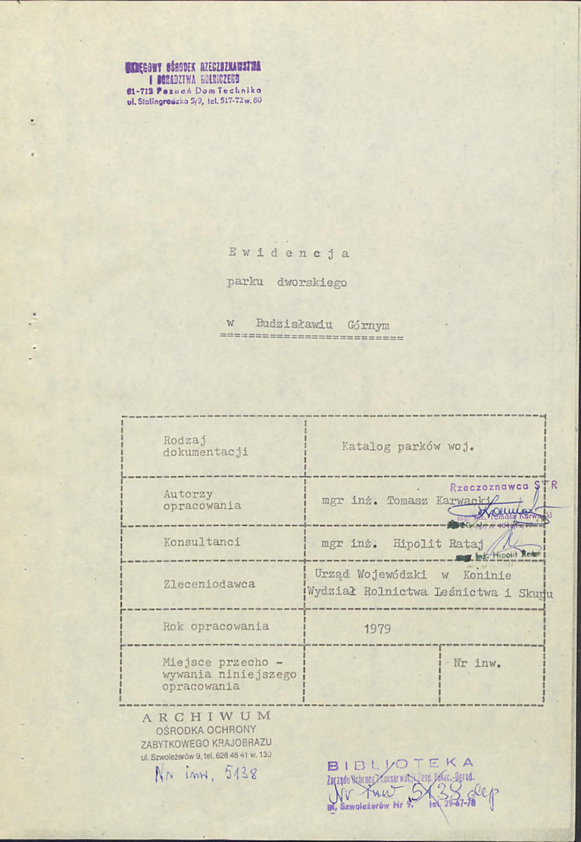EP - Ewidencja parkowa, skan nr 5