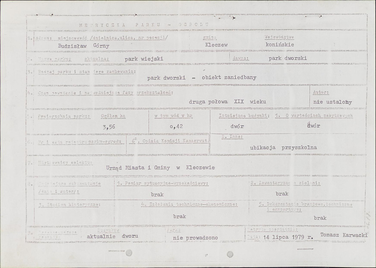 EP - Ewidencja parkowa, skan nr 6