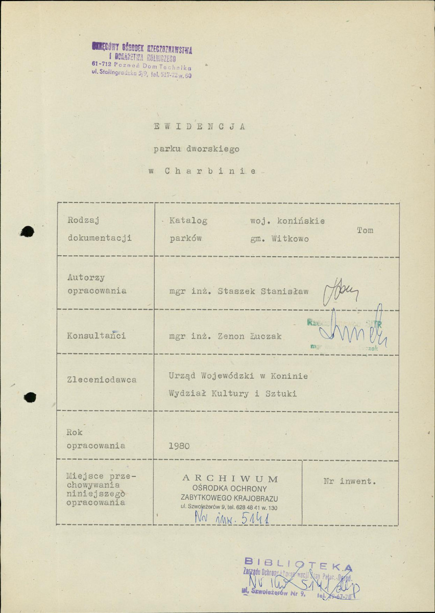 Ewidencja parkowa, skan nr 5