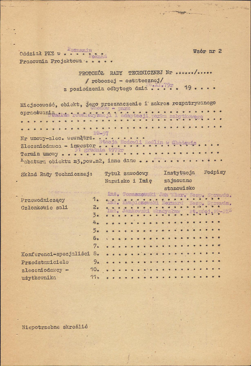 EP - Ewidencja parkowa, skan nr 17