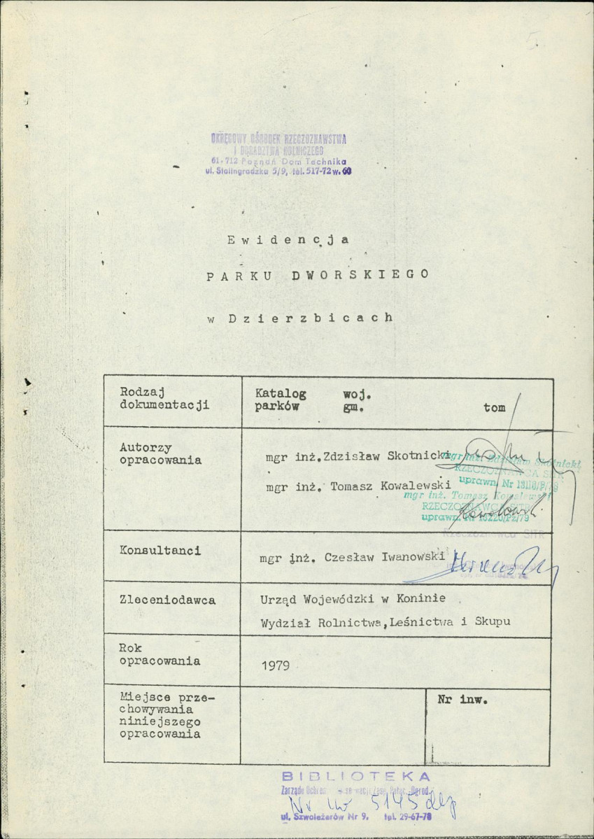 EP - Ewidencja parkowa, skan nr 7