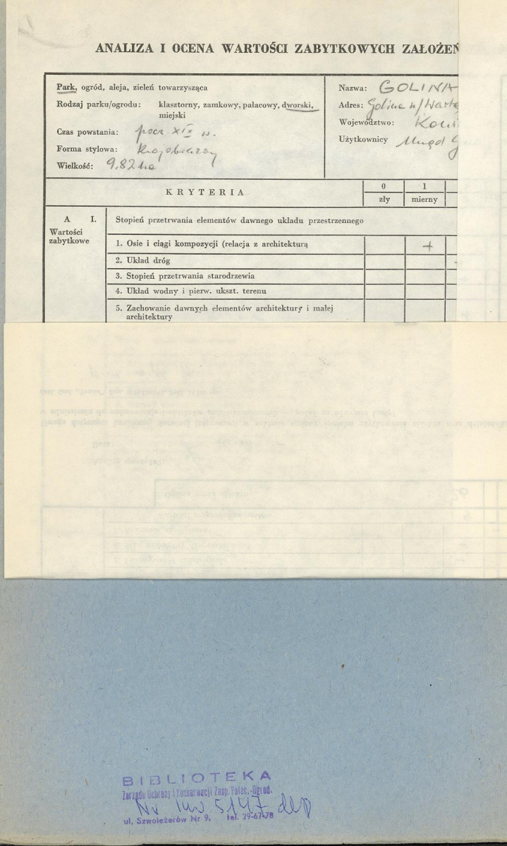 Ewidencja parkowa, skan nr 2