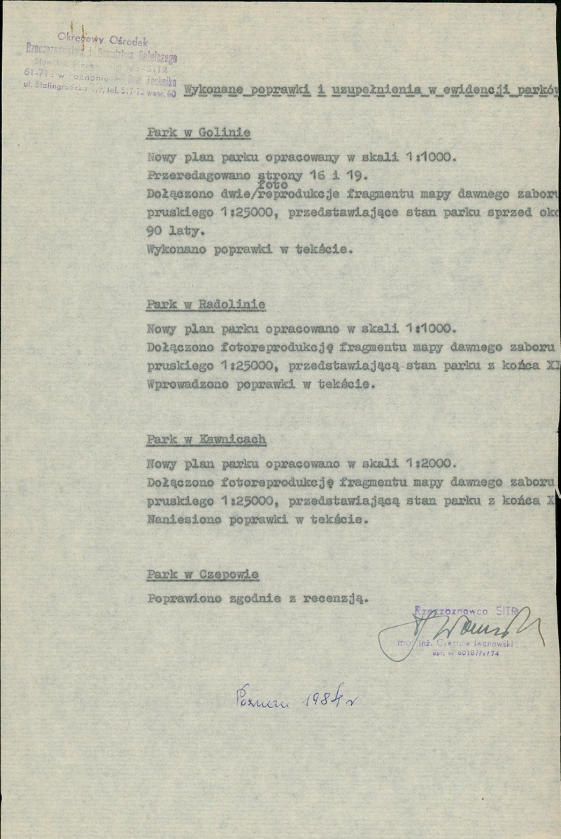 Ewidencja parkowa, skan nr 4