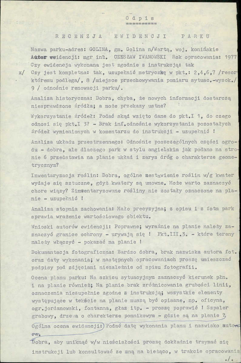 Ewidencja parkowa, skan nr 5
