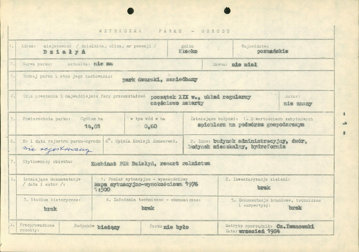 Ewidencja parkowa, skan nr 7