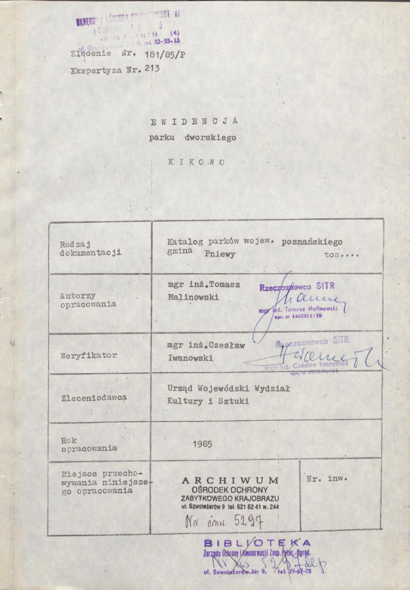 Ewidencja parkowa, skan nr 3