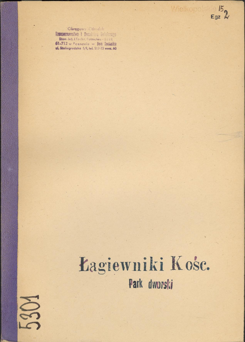 EP - Ewidencja parkowa, skan nr 1