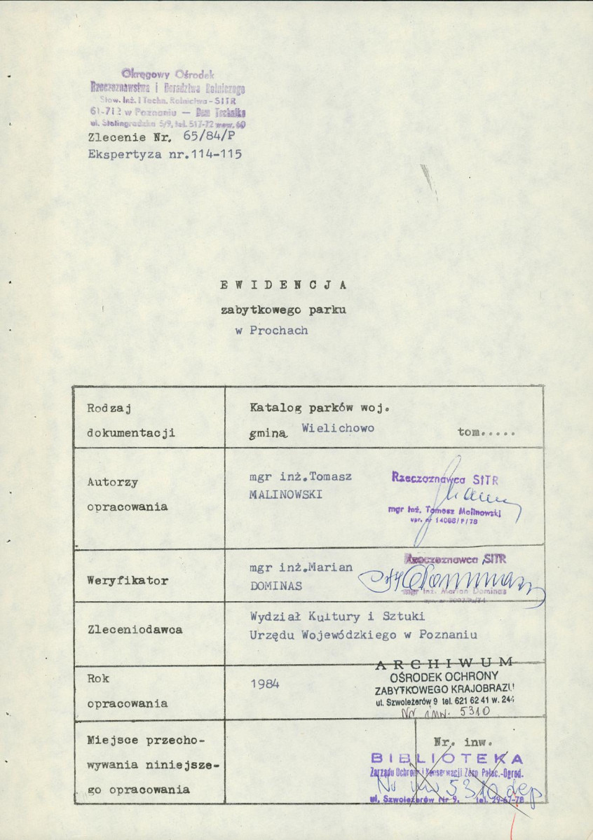 EP - Ewidencja parkowa, skan nr 5