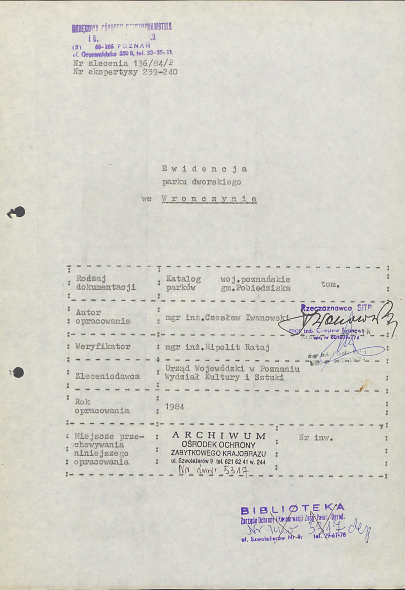 EP - Ewidencja parkowa, skan nr 4