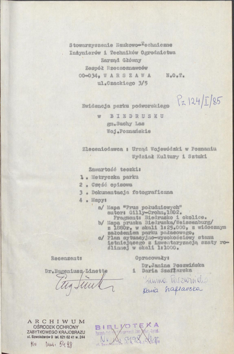Ewidencja parkowa, skan nr 4
