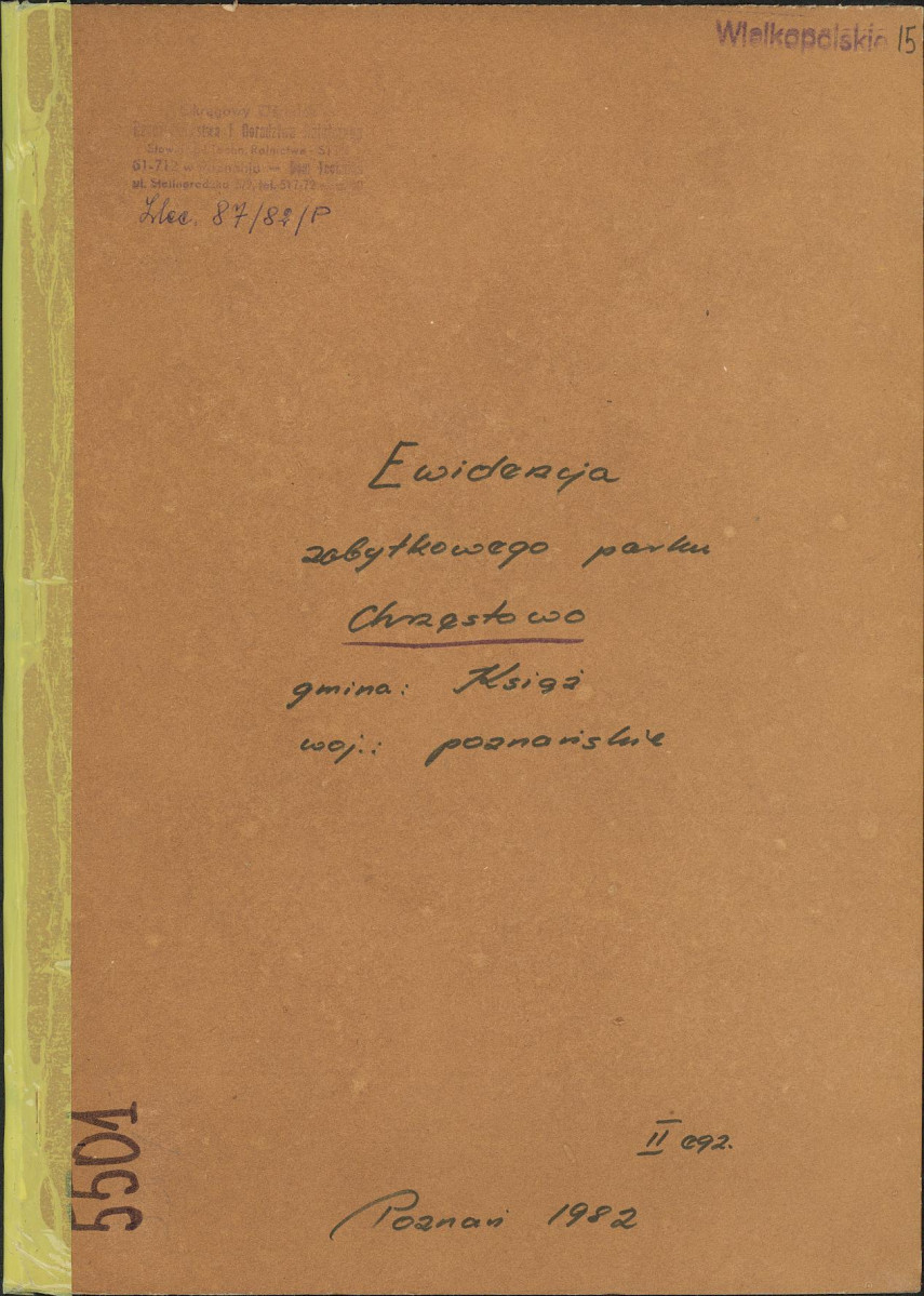 EP - Ewidencja parkowa, skan nr 1