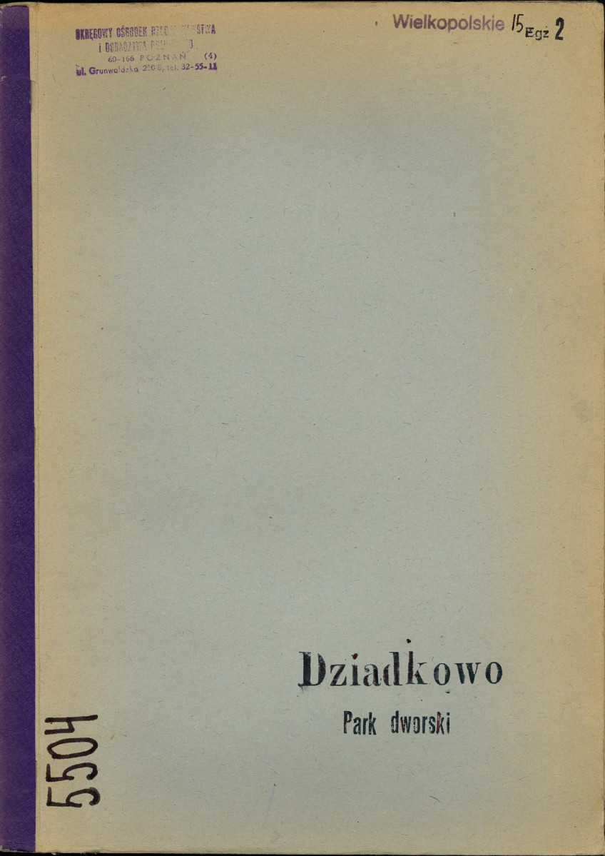 EP - Ewidencja parkowa, skan nr 1