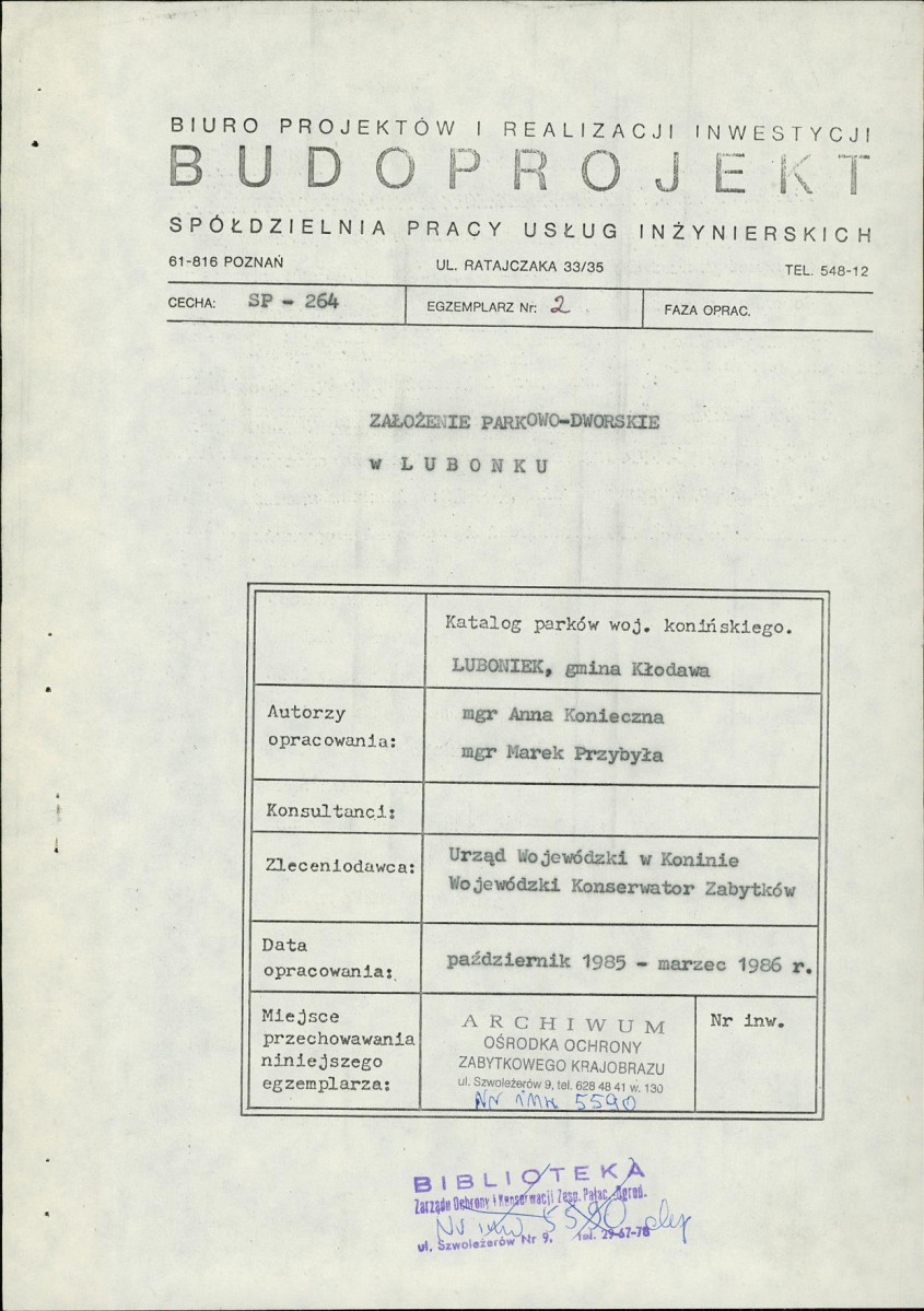 Ewidencja parkowa, skan nr 5