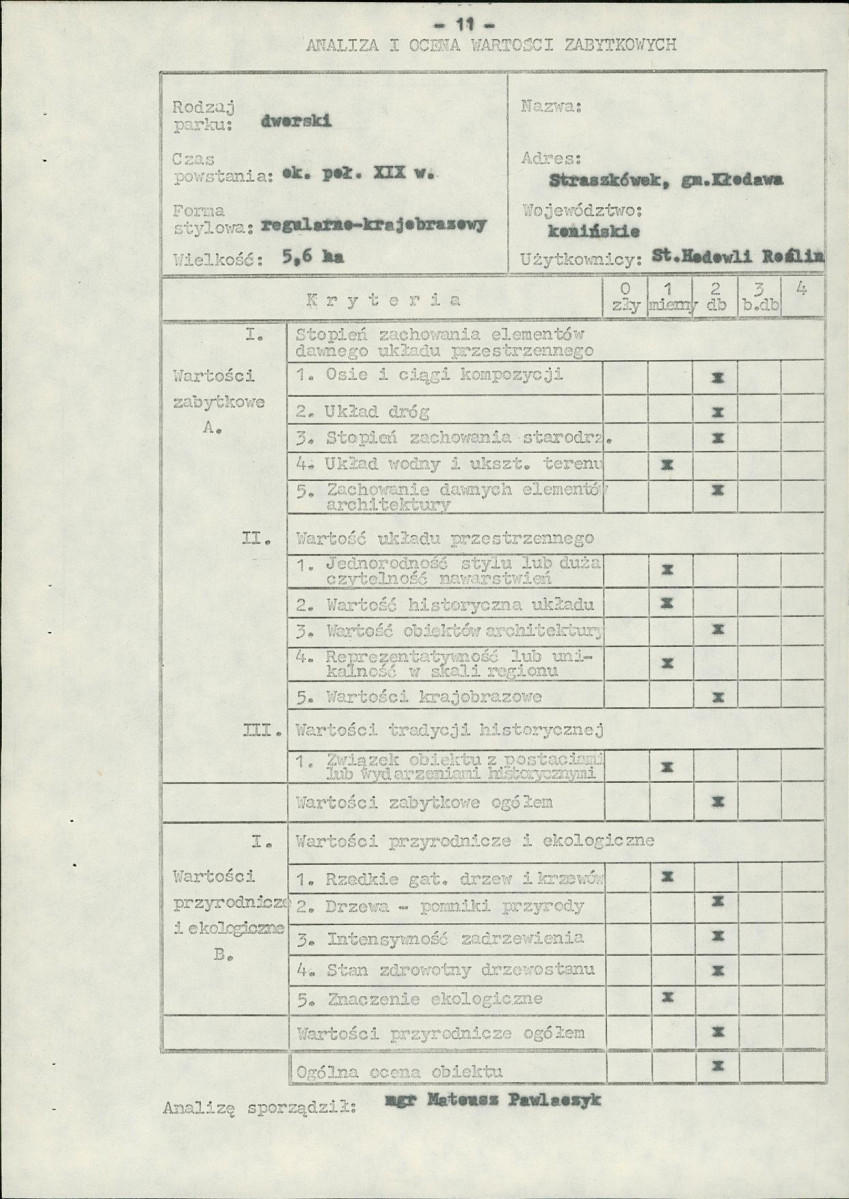 Ewidencja parkowa, skan nr 14