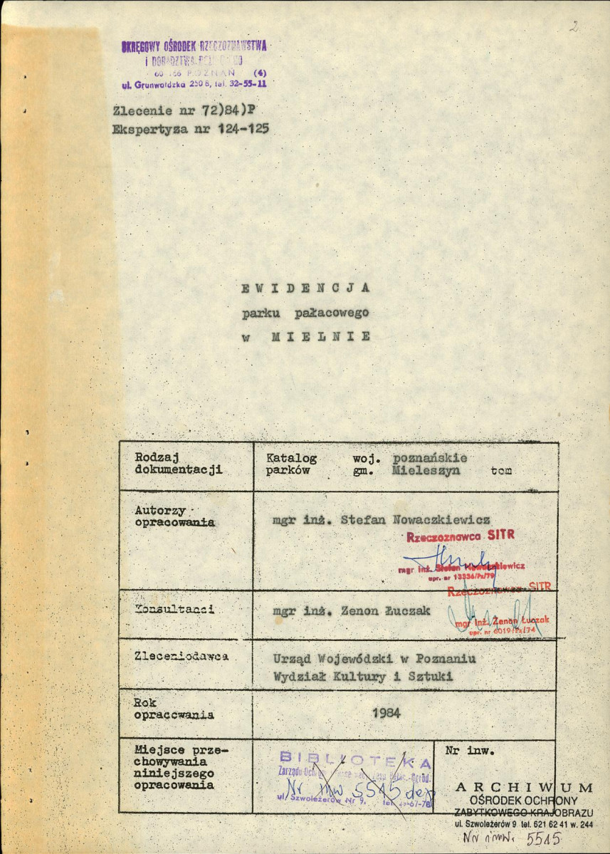 EP - Ewidencja parkowa, skan nr 4