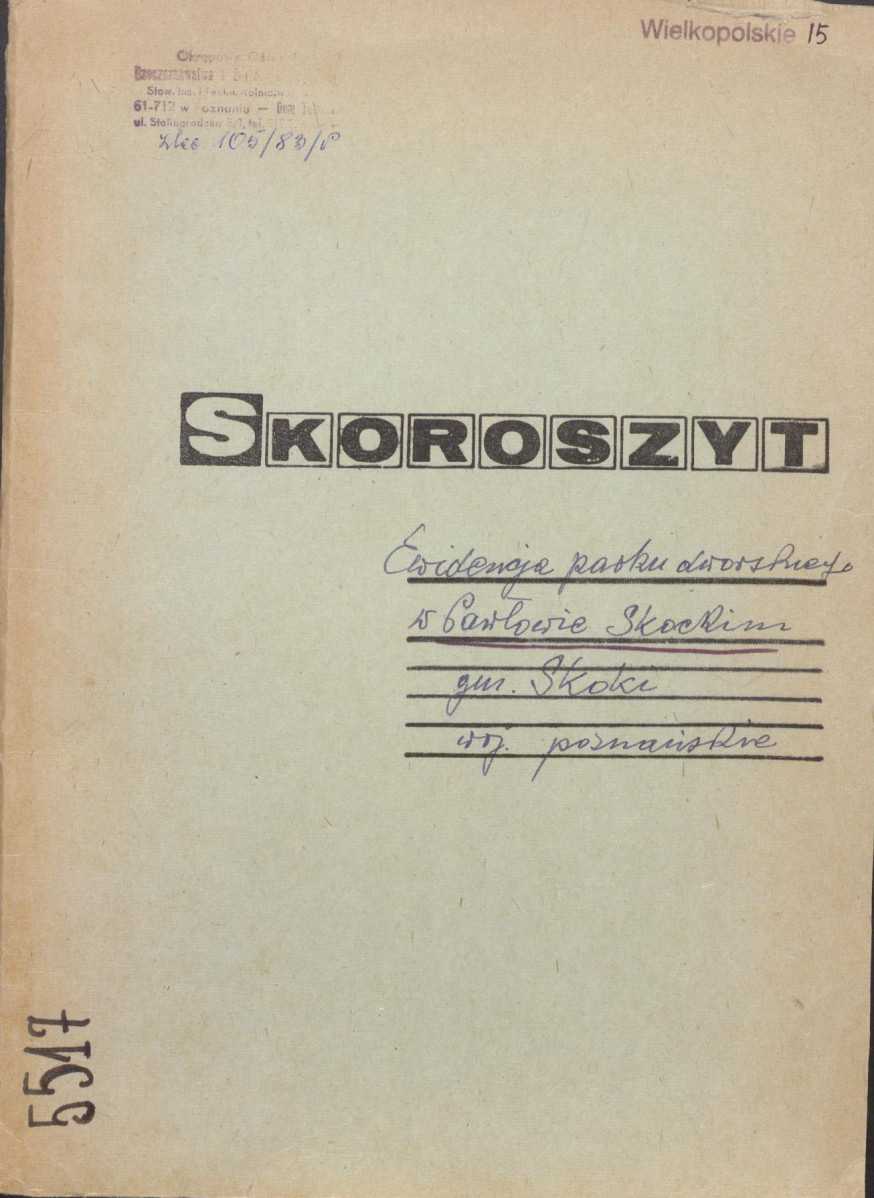 EP - Ewidencja parkowa, skan nr 1