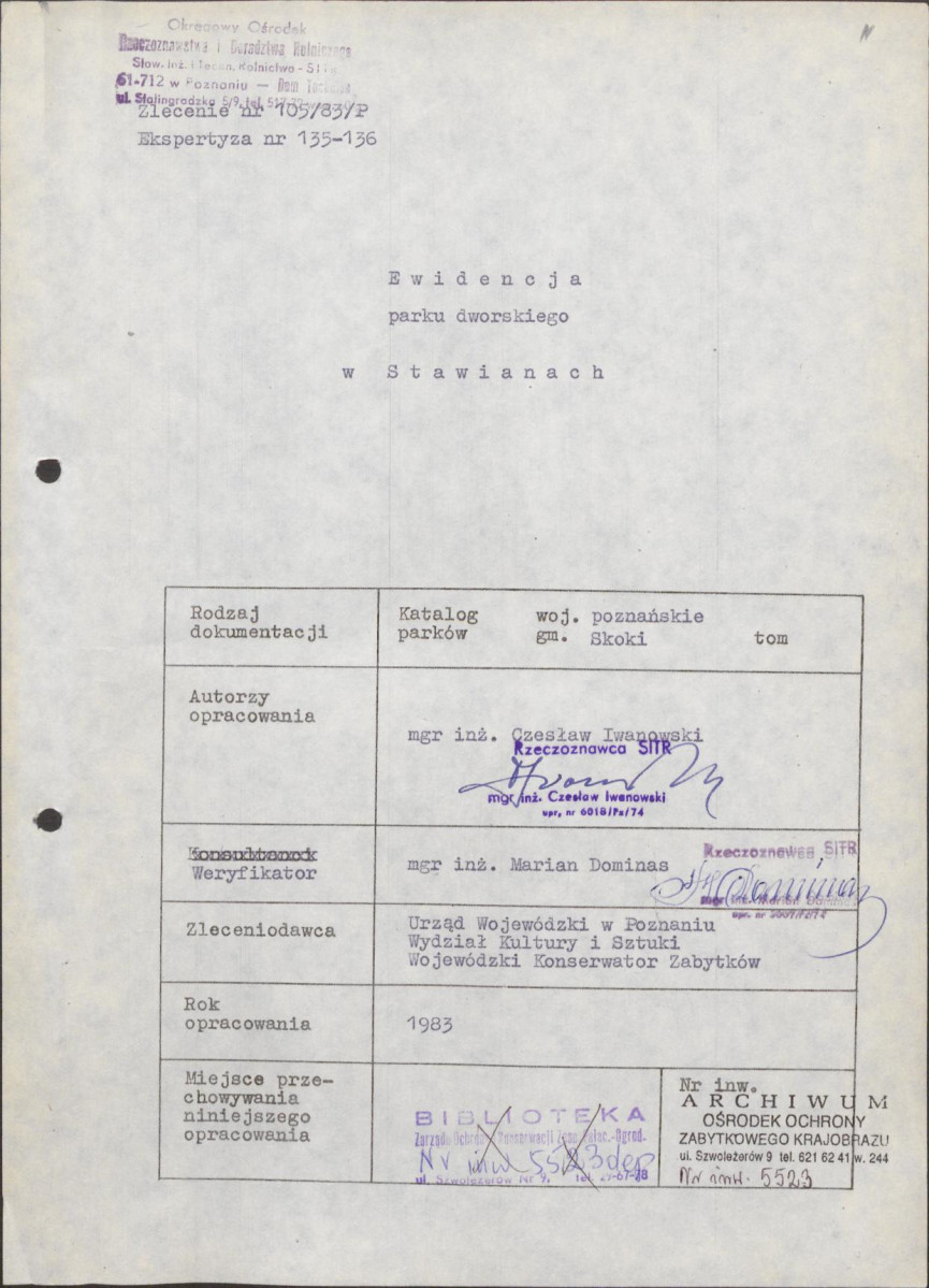 EP - Ewidencja parkowa, skan nr 4