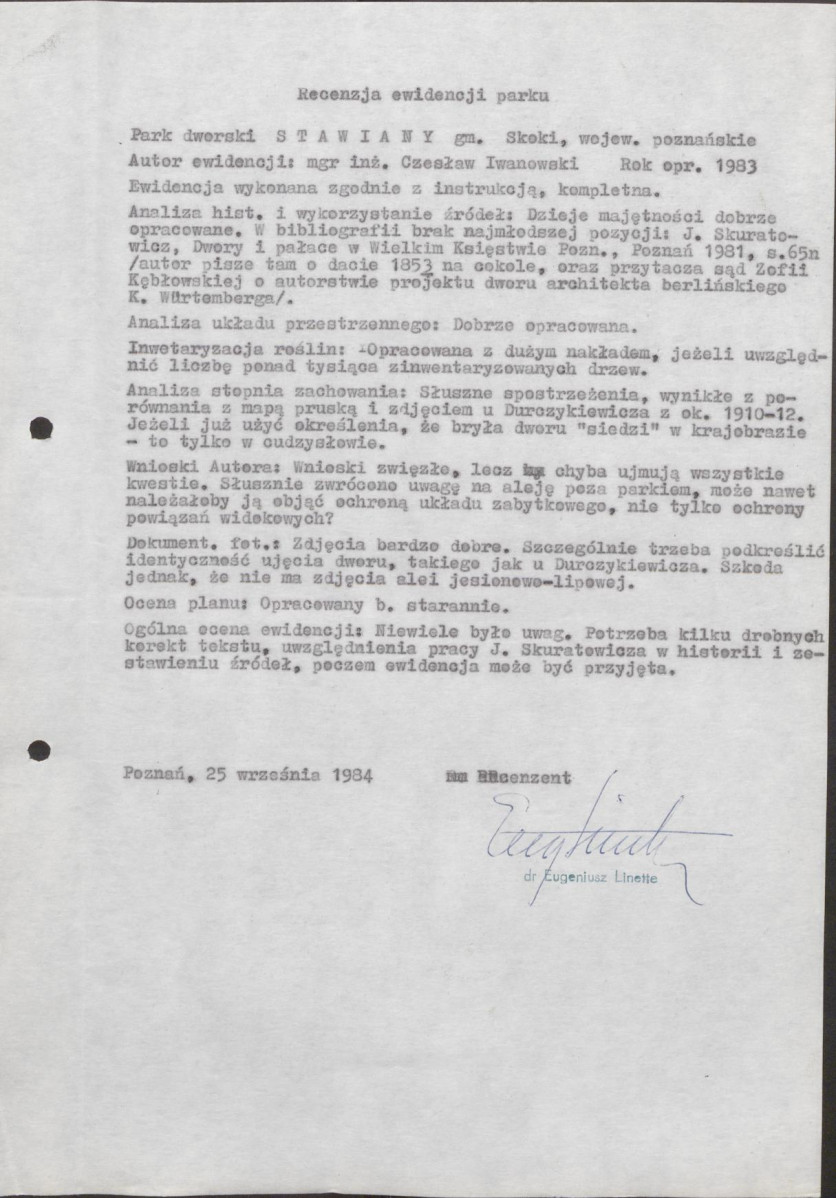 EP - Ewidencja parkowa, skan nr 5