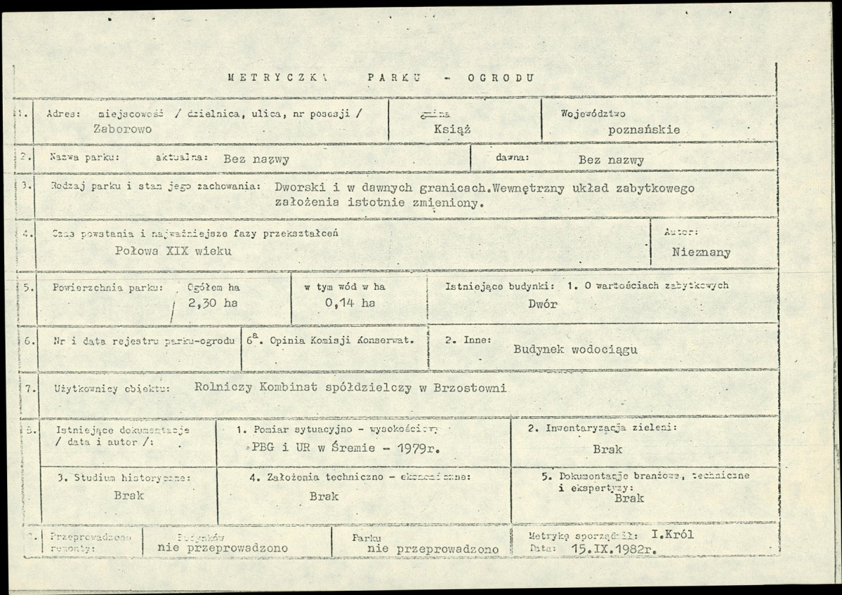 Ewidencja parkowa, skan nr 10