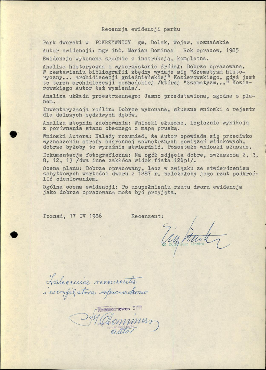 EP - Ewidencja parkowa, skan nr 7