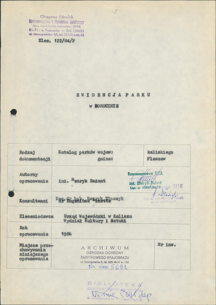 EP - Ewidencja parkowa, skan nr 4