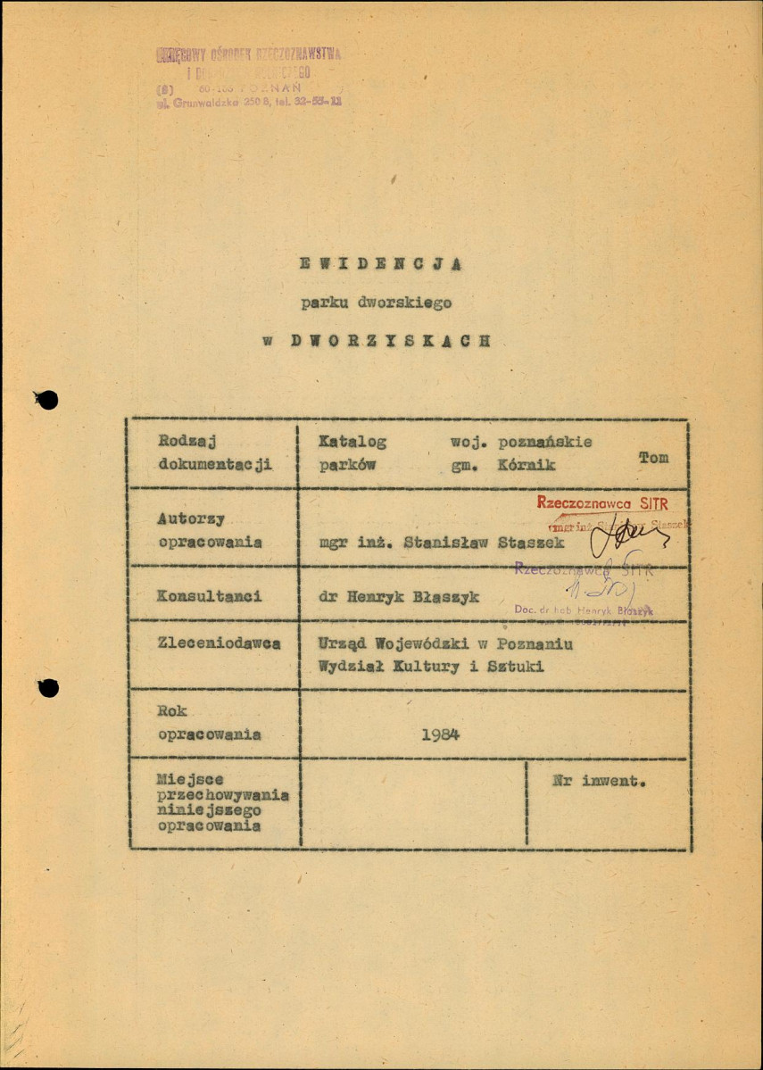 EP - Ewidencja parkowa, skan nr 8