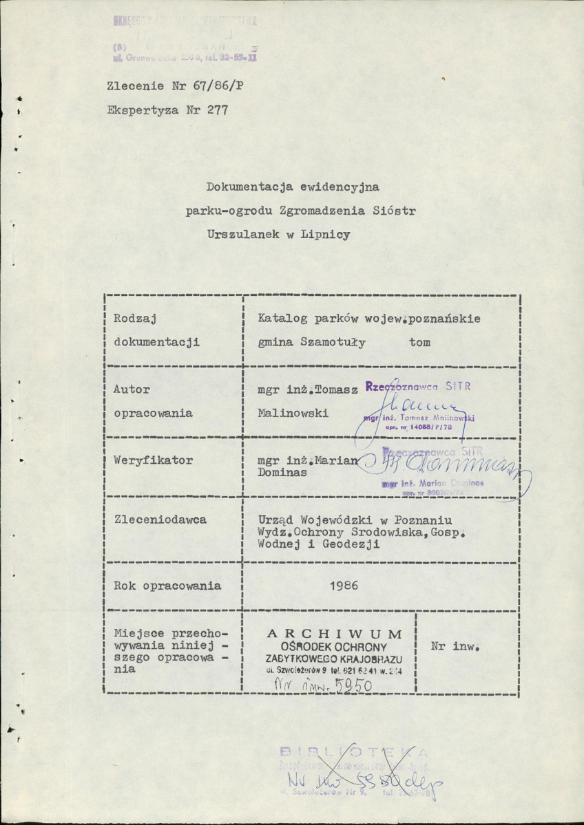 Ewidencja parkowa, skan nr 4