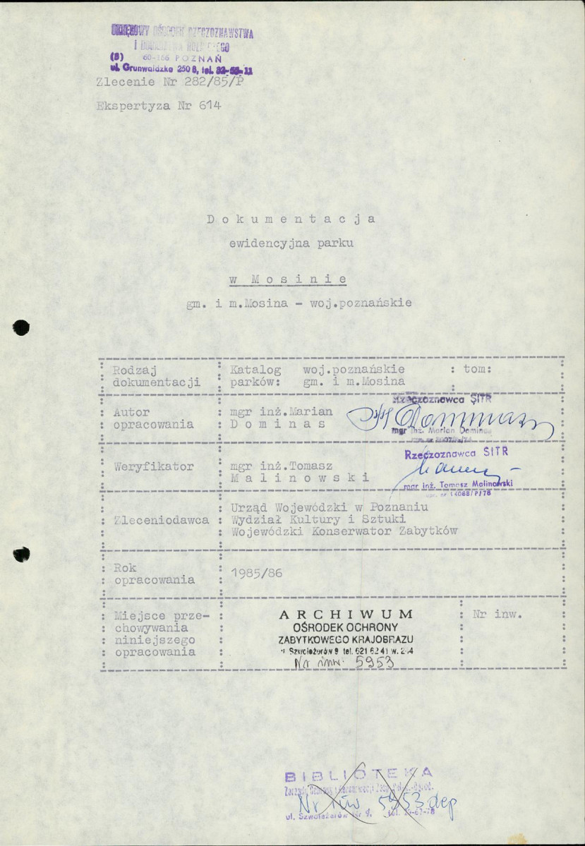 EP - Ewidencja parkowa, skan nr 5