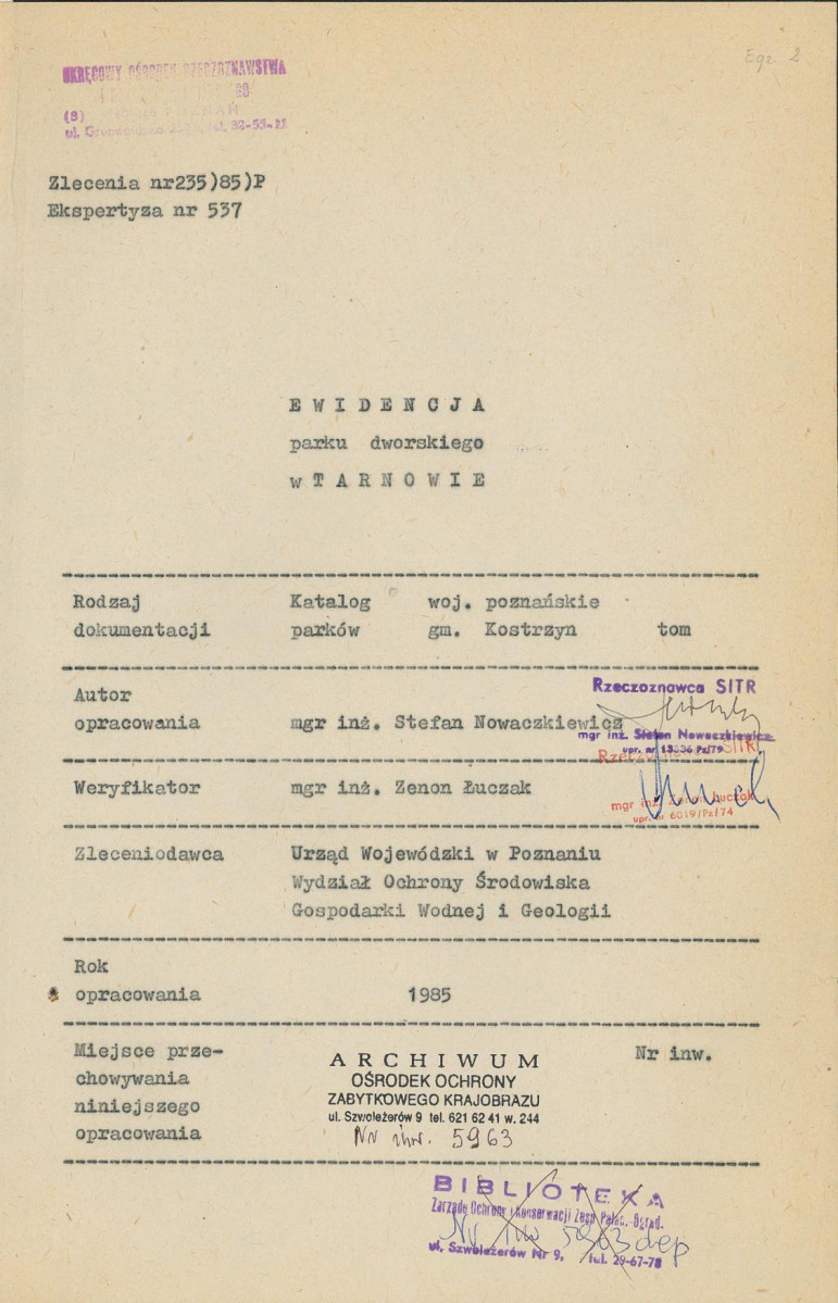 EP - Ewidencja parkowa, skan nr 3
