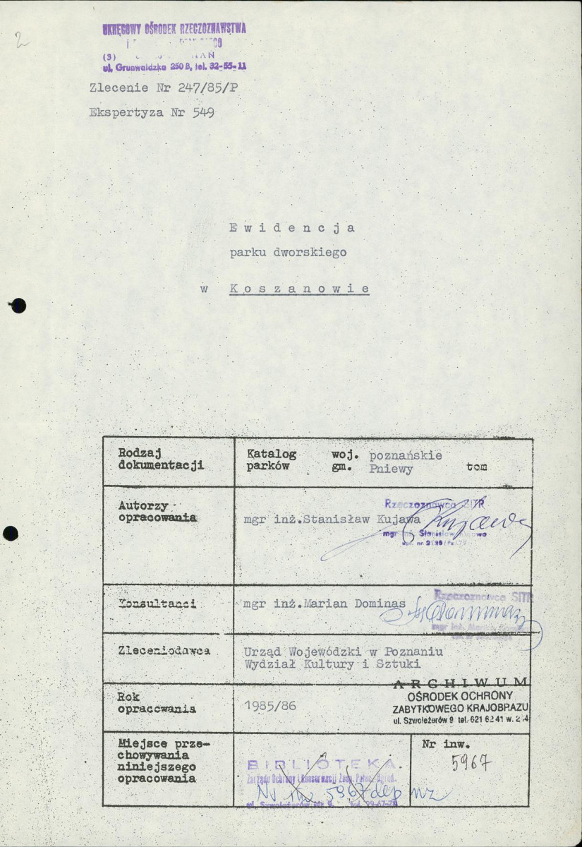 Ewidencja parkowa, skan nr 4