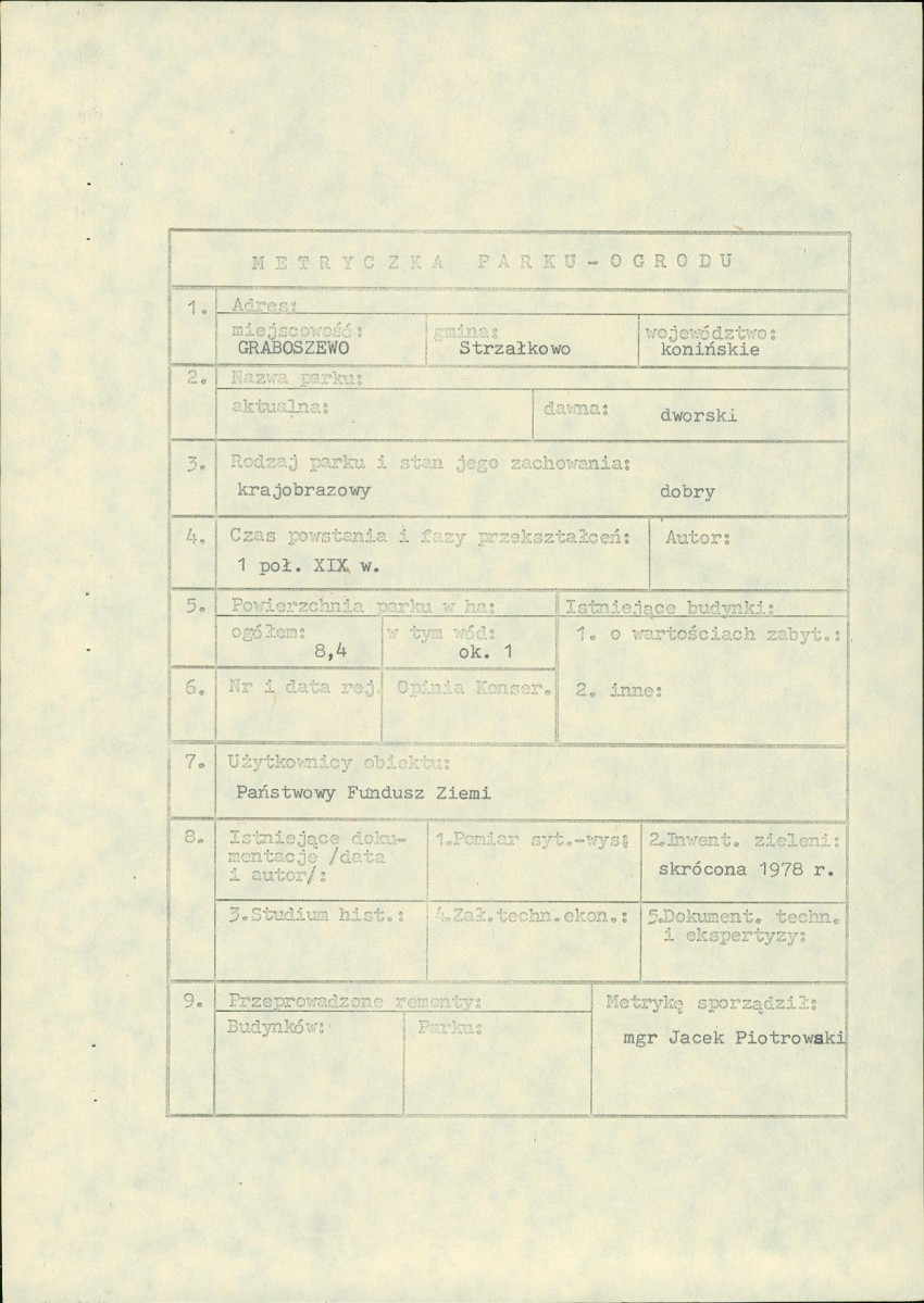 Ewidencja parkowa, skan nr 6