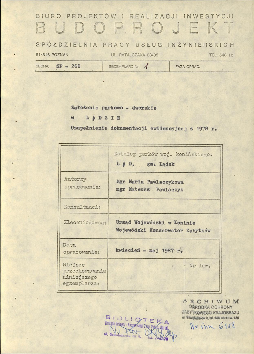 Ewidencja parkowa, skan nr 5