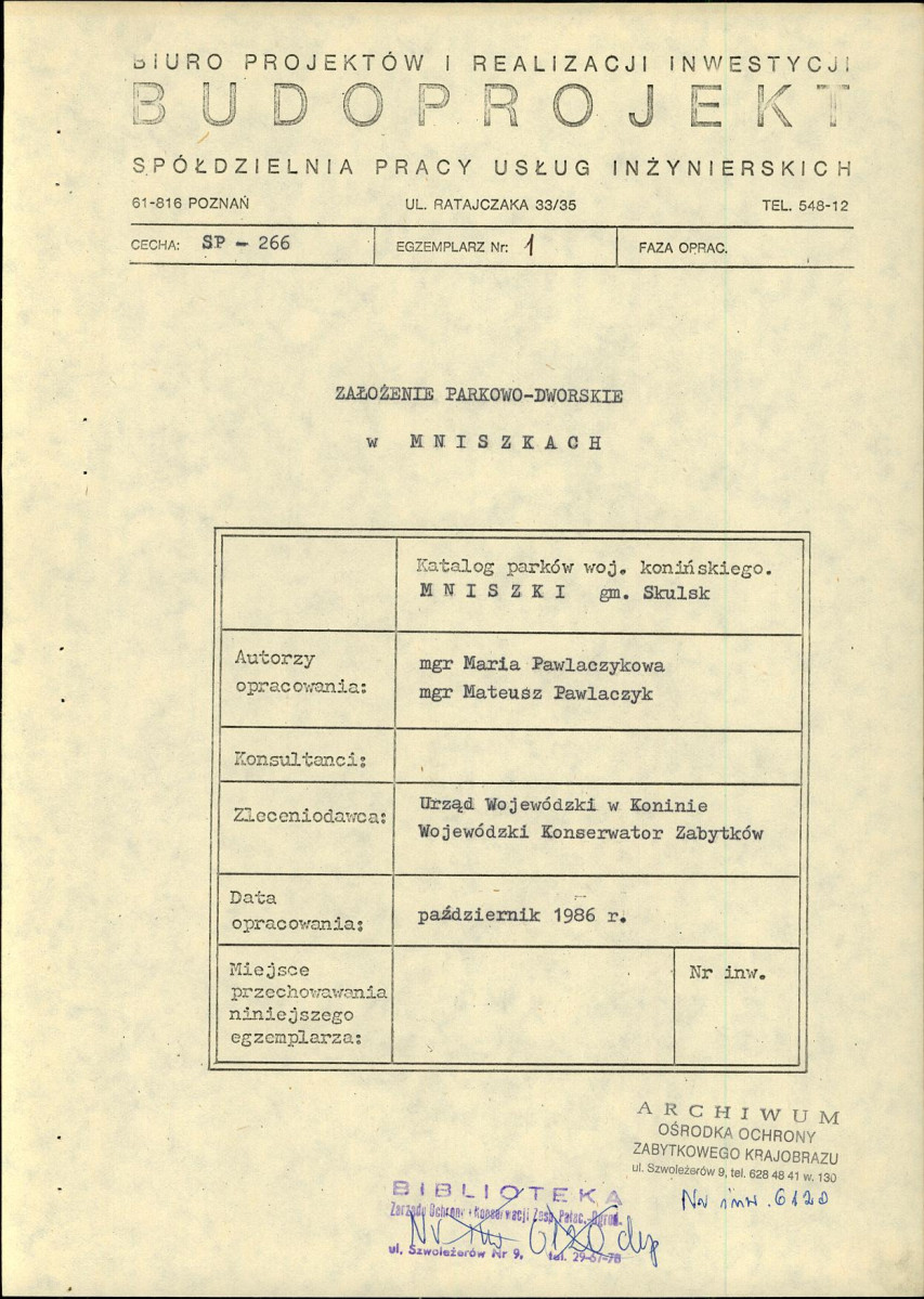EP - Ewidencja parkowa, skan nr 5