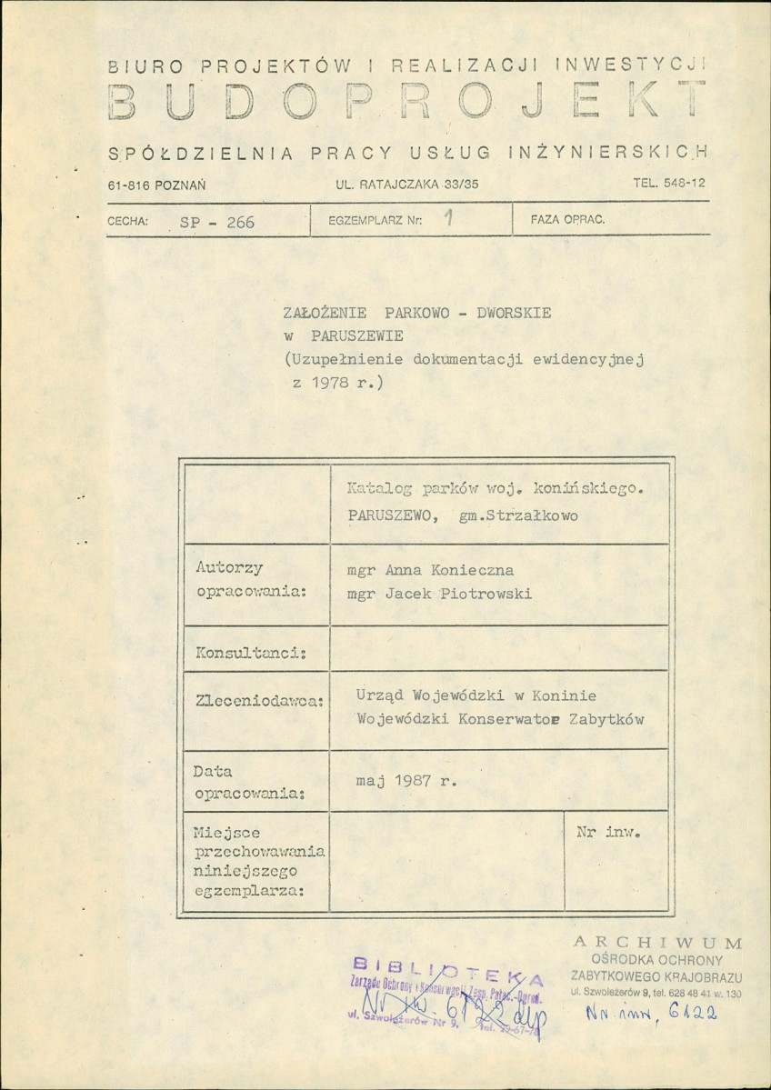 Ewidencja parkowa, skan nr 5