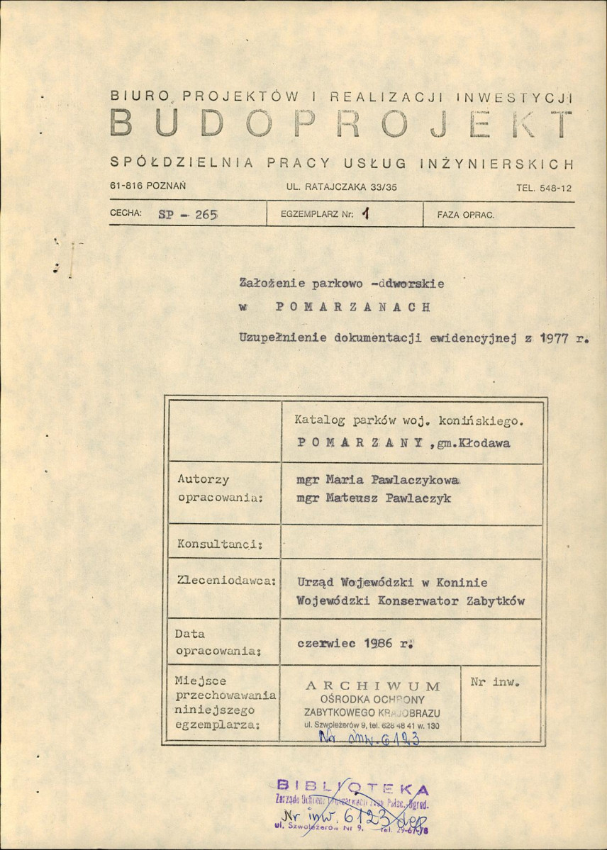 Ewidencja parkowa, skan nr 3