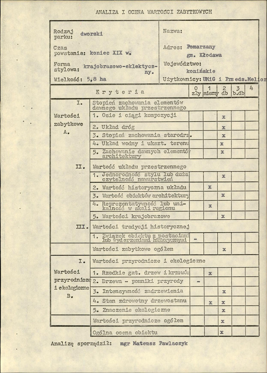 Ewidencja parkowa, skan nr 9