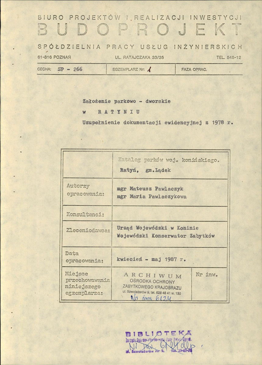 Ewidencja parkowa, skan nr 4