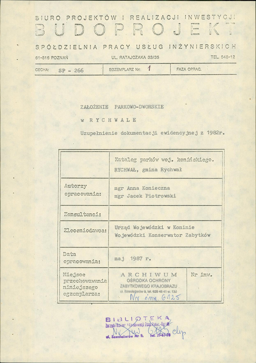 EP - Ewidencja parkowa, skan nr 4