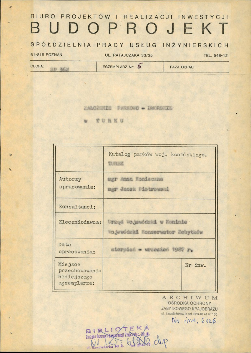 EP - Ewidencja parkowa, skan nr 4