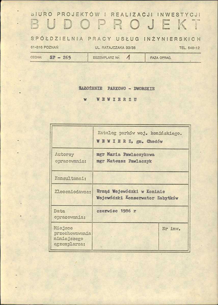 Ewidencja parkowa, skan nr 4