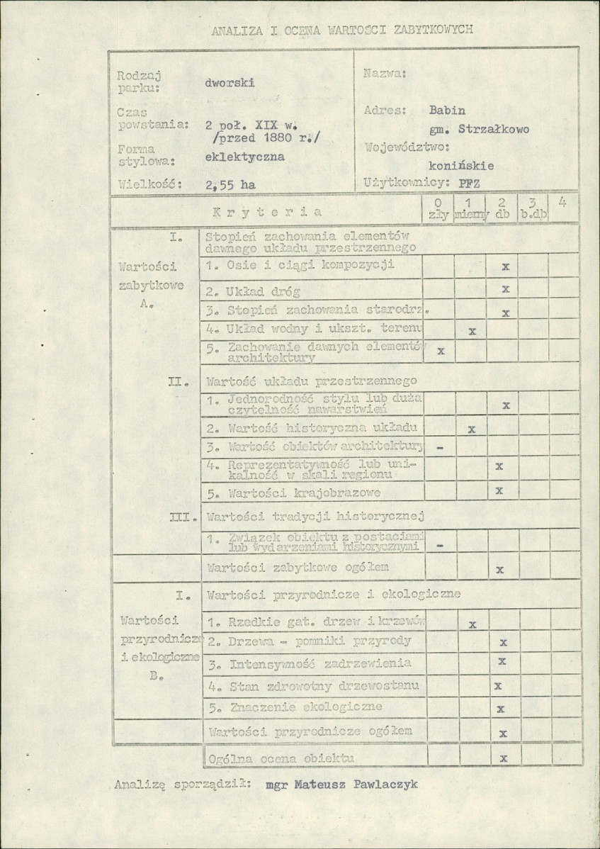 Ewidencja parkowa, skan nr 6