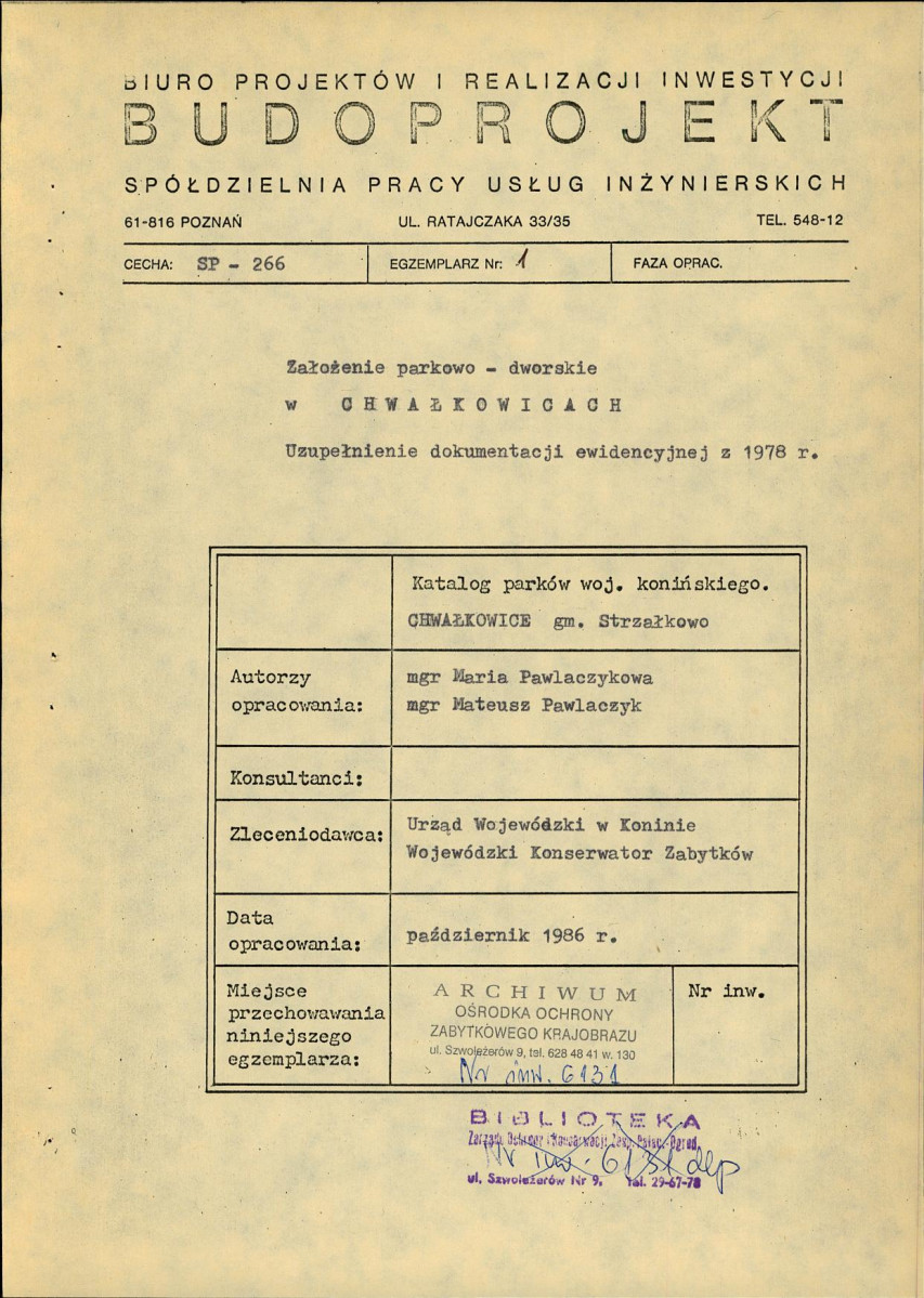 Ewidencja parkowa, skan nr 3