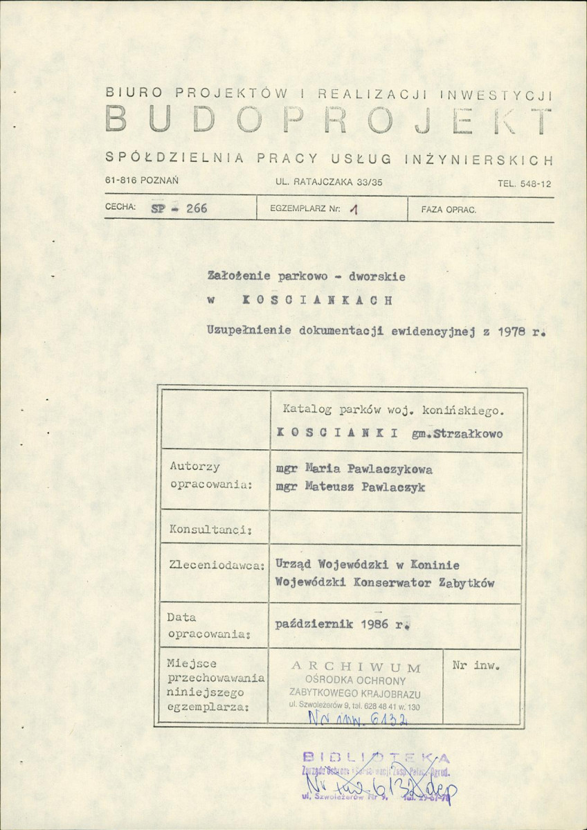 Ewidencja parkowa, skan nr 3