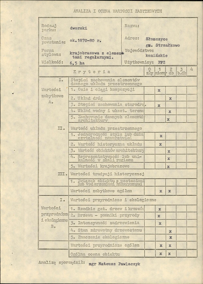 Ewidencja parkowa, skan nr 6